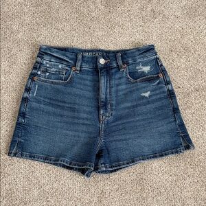 American Eagle Outfitters Distressed Blue Jean Shorts